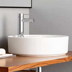 SHUI COMFORT ROUND 置き型洗面器450mm 1穴タイプ