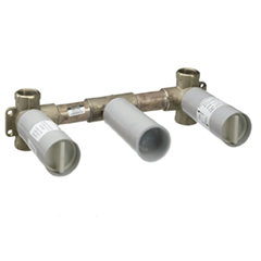 埋込部3ホール壁付式洗面混合栓用