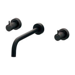 壁出し式 2 ハンドル混合栓