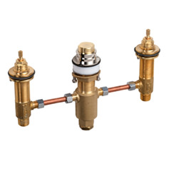 埋込部 3ホールリム付式バス混合水栓用