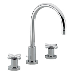 TARA. 3穴型2バルブ洗面混合栓(引棒有り)