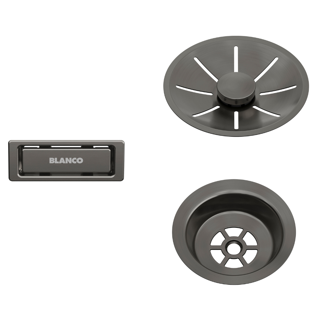 Drain parts set dark steel