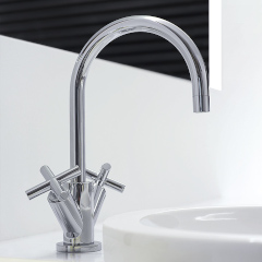 TARA. 2バルブ洗面混合栓(引棒有り)