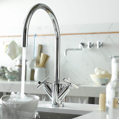 TARA. 1穴型2バルブキッチン用混合栓