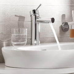 ESSENCE シングルレバー洗面混合栓(引棒有り)