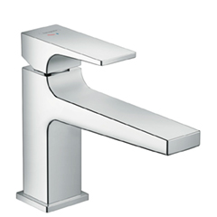 Metropol シングルレバー洗面混合水栓 100 ロングスパウト クールスタート(引棒無し)