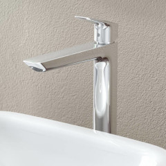 Logis シングルレバー洗面混合水栓 240ファイン (ポップアップ引棒無)