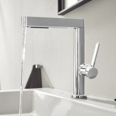 Finoris シングルレバー洗面混合水栓 引出式 230 2ジェット(シャワー切替)