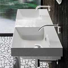 Zero 洗面器1250mm (ダブルシンク)