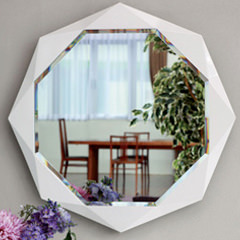 DEKNUDT DECORA(デクヌートデコラ)　デザインミラー(鏡)W600×H600×D20mm