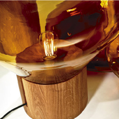 Muffins L テーブルライト (スモークブラウン/アメリカンウォルナット)