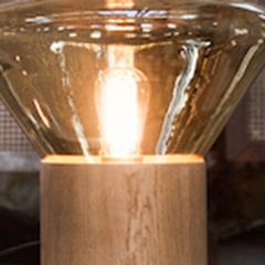 Muffins L テーブルライト (スモークブラウン/ヨーロピアンオーク)