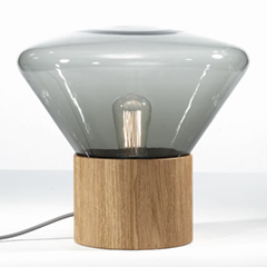 Muffins L テーブルライト (スモークグレイ/アメリカンウォルナット)