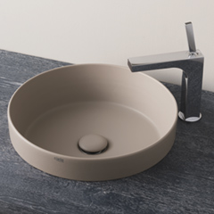 ENJOY ROUND 半埋め込み型手洗器400mm