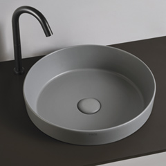 ENJOY ROUND 半埋め込み型手洗器400mm