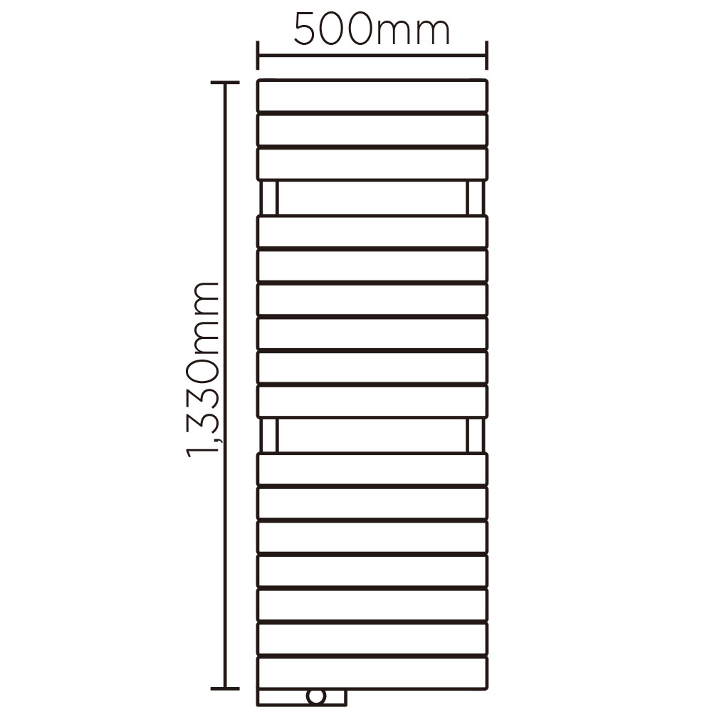 EX(高さ:1330mm 幅:500mm スイッチボックス左 P120 )ミルクティー