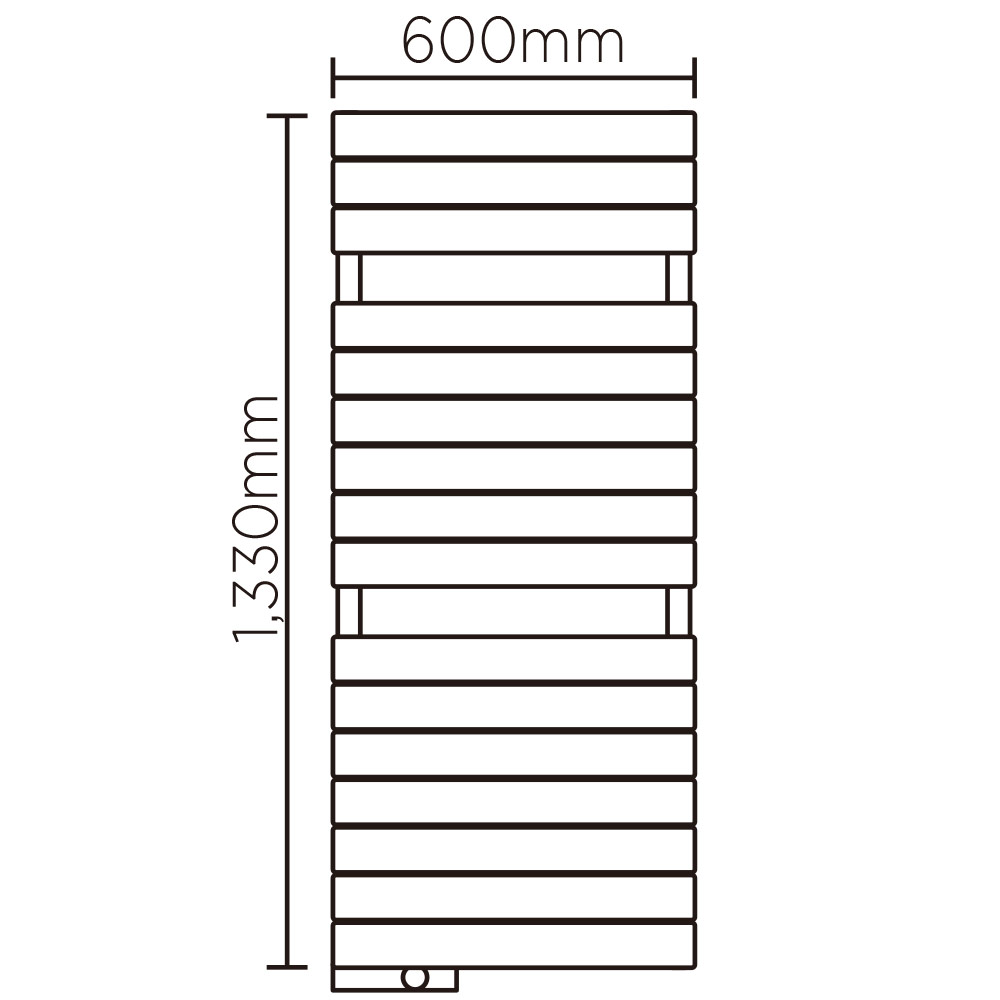 EX(高さ:1330mm 幅:600mm スイッチボックス左 P050 )アースブラウンマット