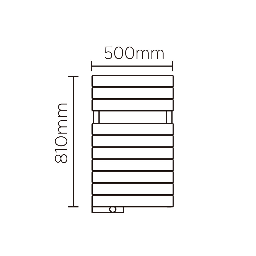 EX(高さ:810mm 幅:500mm スイッチボックス左 P045 )ブラックマット