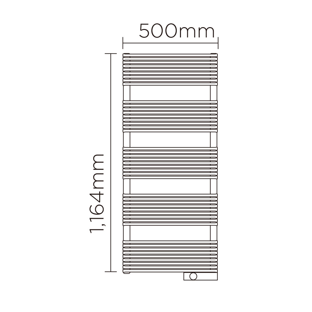 TST(高さ:1164mm 幅:500mm スイッチボックス右 P045 )ブラックマット