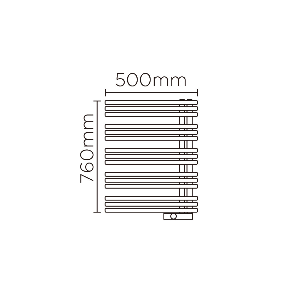YAE(高さ:760mm 幅:500mm 左開き P006 )クリーム