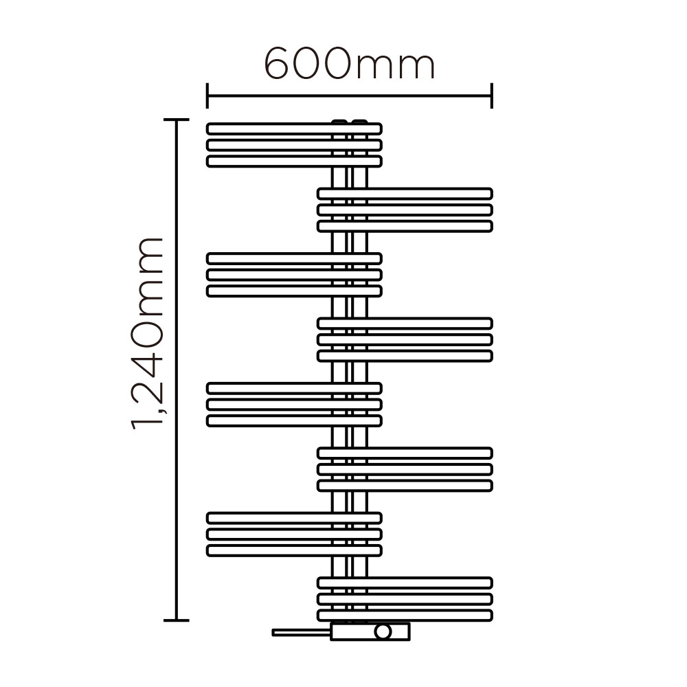 YSE(高さ:1240mm 幅:600mm コード出口　左 P071 )ホワイトマット