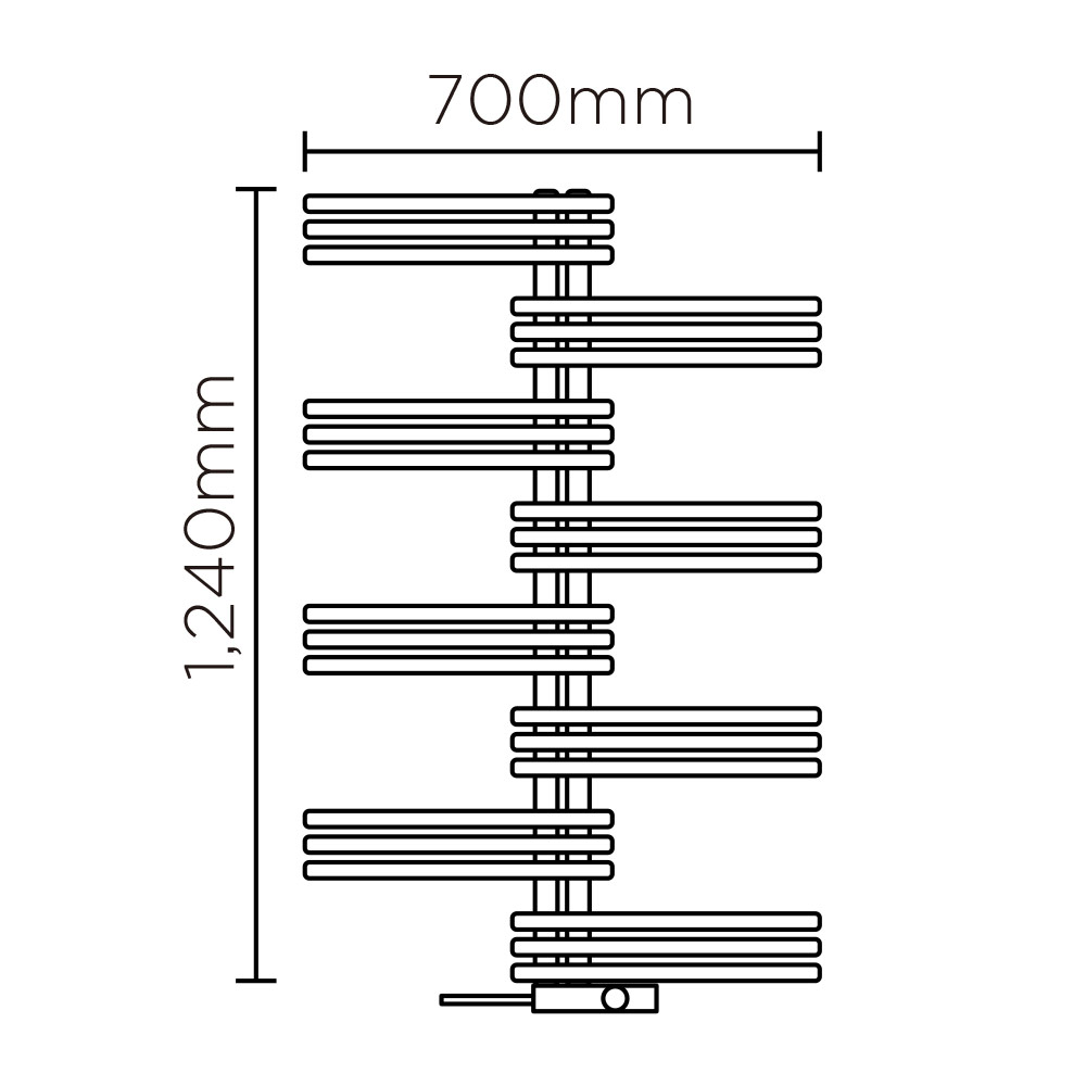 YSE(高さ:1240mm 幅:700mm コード出口　左 P112 )グレーマット8