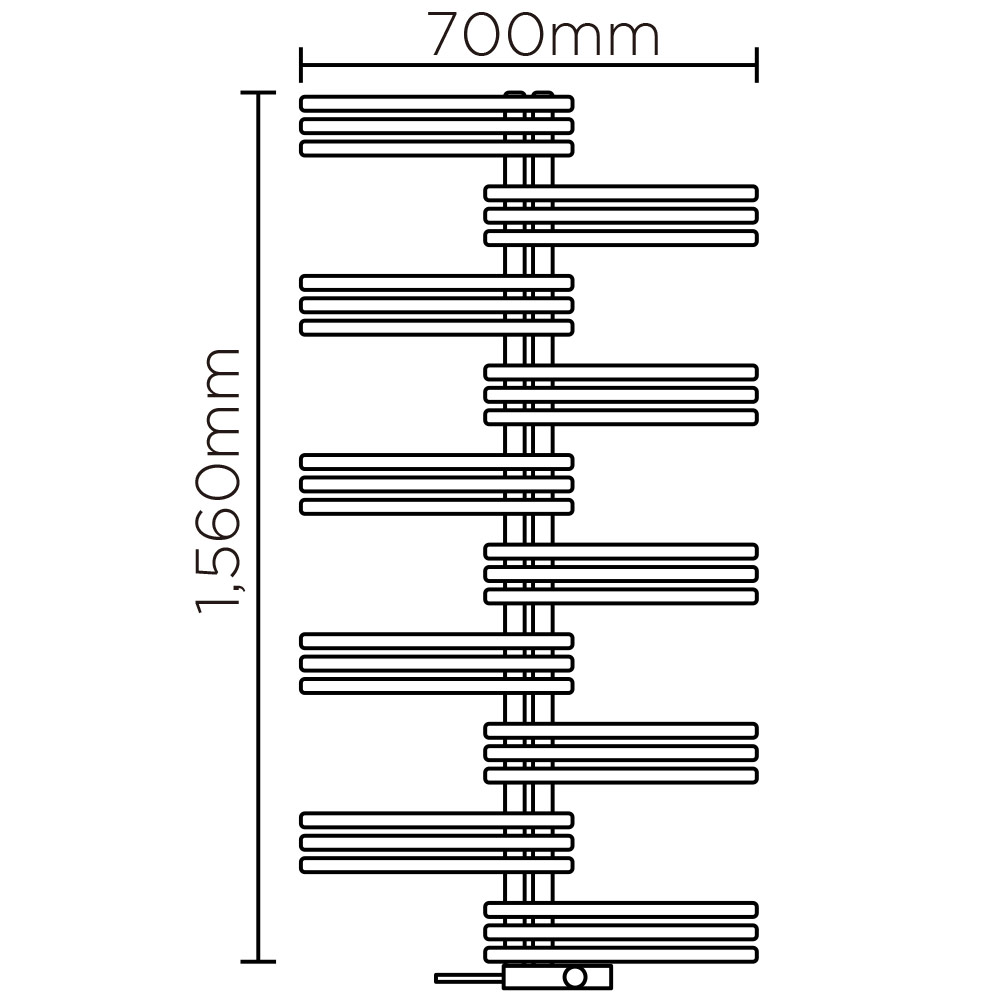 YSE(高さ:1560mm 幅:700mm コード出口　左 P112 )グレーマット8