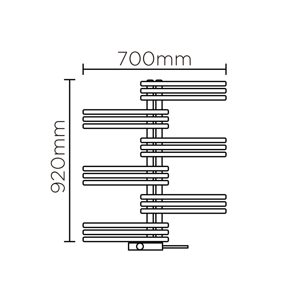YSE(高さ:920mm 幅:700mm コード出口　右 P112 )グレーマット8