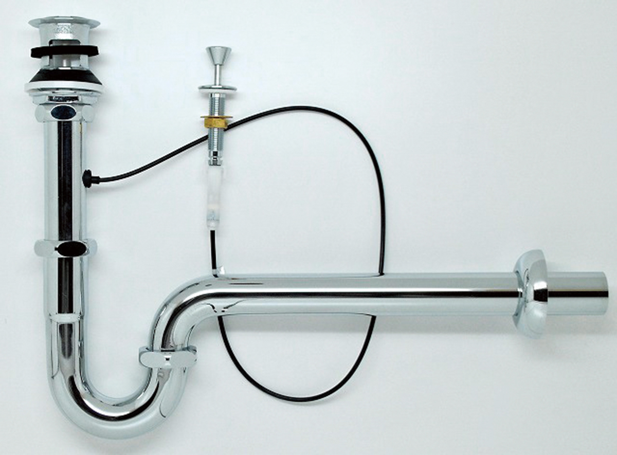 ワイヤー式ポップアップ排水金具