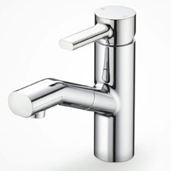 シングルレバー洗面混合栓(引き棒なし)　ホース引出し式タイプ