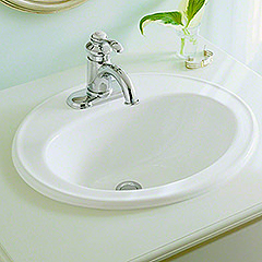 Pennington オーバーカウンター洗面器514mm (3穴4インチタイプ)