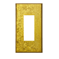 スイッチ/コンセントプレートブロンズ結晶イエロー