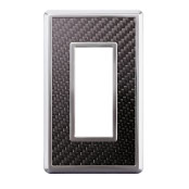 スイッチ/コンセントプレート クリアーブラック