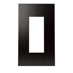 スイッチ/コンセントプレートヘアライン仕上/ブラック