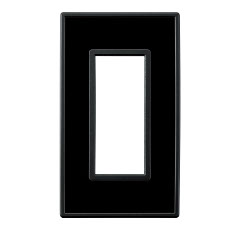 スイッチ/コンセントプレートクリアーブラック