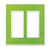 スイッチ/コンセントプレート アクセントグリーン