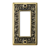 スイッチ/コンセントプレート 真鍮古美