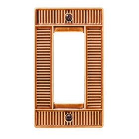 スイッチ/コンセントプレートブラウン(光沢)