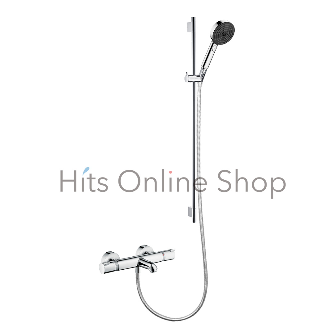 パルシファイハンドシャワー+Ecostat comfort サーモスタットバス混合水栓セット