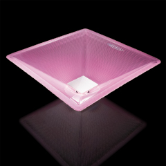 TRINITY SQUARE クリスタルガラス手洗器280mm(ピンク)