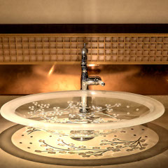 MAJESTIC クリスタルガラス洗面器668mm