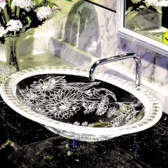MAJESTIC クリスタルガラス洗面器668mm