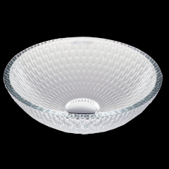 TRINITY ROUND クリスタルガラス手洗器280mm(クリアクリスタル)