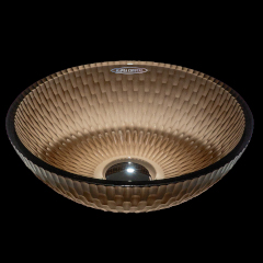 TRINITY ROUND クリスタルガラス手洗器280mm(シガー)