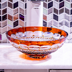 MIMI Caesar クリスタルガラス手洗器280mm (Amber)