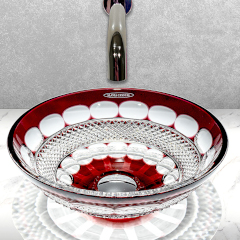 MIMI Caesar クリスタルガラス手洗器280mm (Rubin)