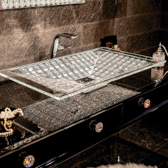 Rhapsody800 ELIZABETH クリスタルガラス洗面器800mm(置き型・Vessel)