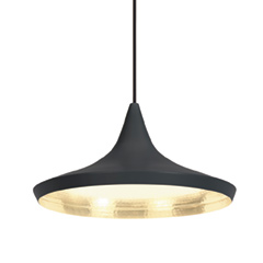 BEAT WIDE PENDANT LED BLACK-OC