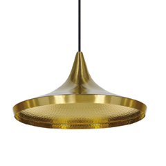 BEAT WIDE PENDANT LED BRASS-OC