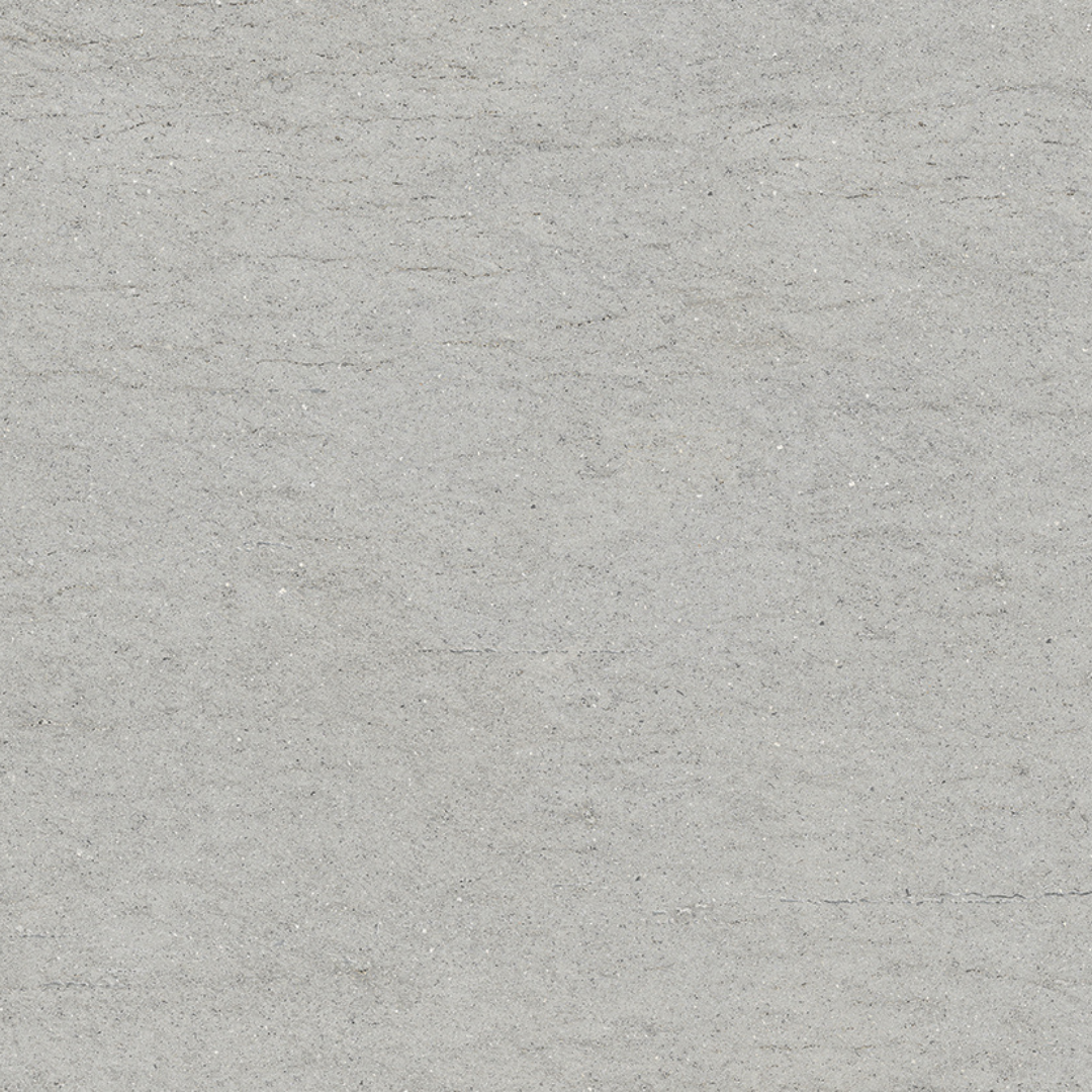 インテグラージュカウンター50　幅:600～749mm カラー:Viterbo Silver 側面化粧:左側面化粧仕上げ カウンタ―デザイン:トメ接着加工